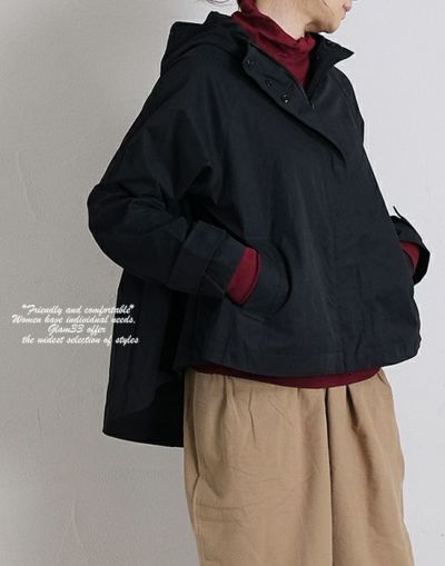 【セール】 nachukara　ナチュカラ　nk510211 　フード付きショートコート