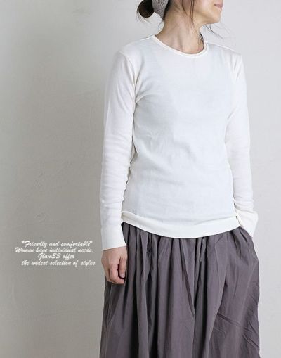 Bliss bunch ブリスバンチ　A618-256 スーピマコットンクルーネックTEE 長袖Tシャツ