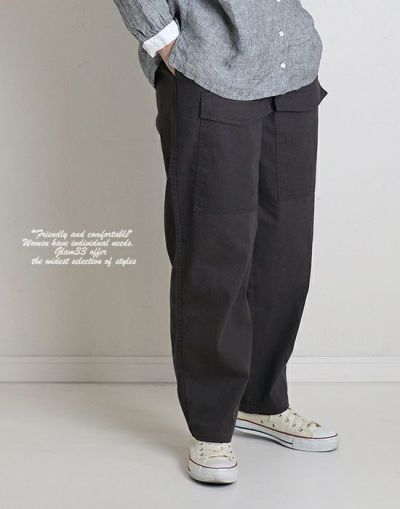 CUORE STORE  クオーレストア 2812613　綿レーヨンカーゴパンツ