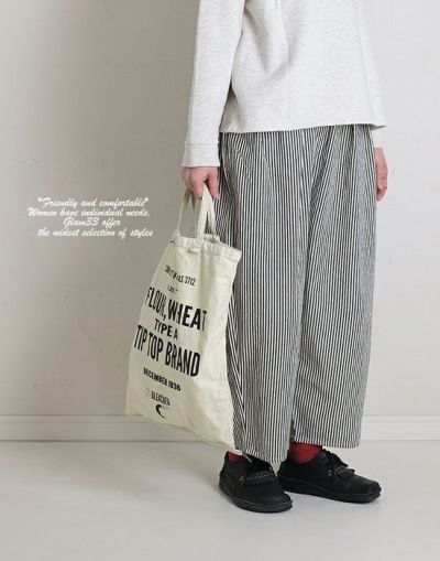 CUORE STORE/sloe  クオーレストア/スロウ　9804613 　コットンヒッコリーコクーンパンツ