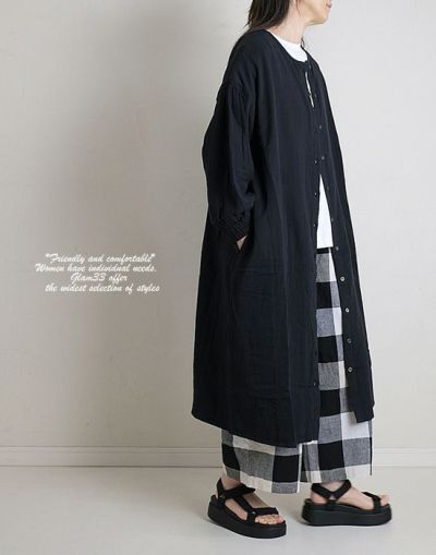 【セール】   heavenly　ヘブンリー　2247102　コットンガーゼ2Wayギャザーワンピース