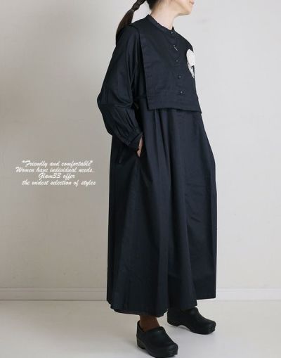 blue willow ブルーウィロー 01bep15502  コットンベスト取り外しワンピース　