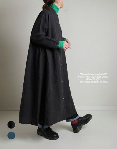 08Mab 　ゼロハチマブ　　　リネンサイドギャザーワンピース　　922HF602