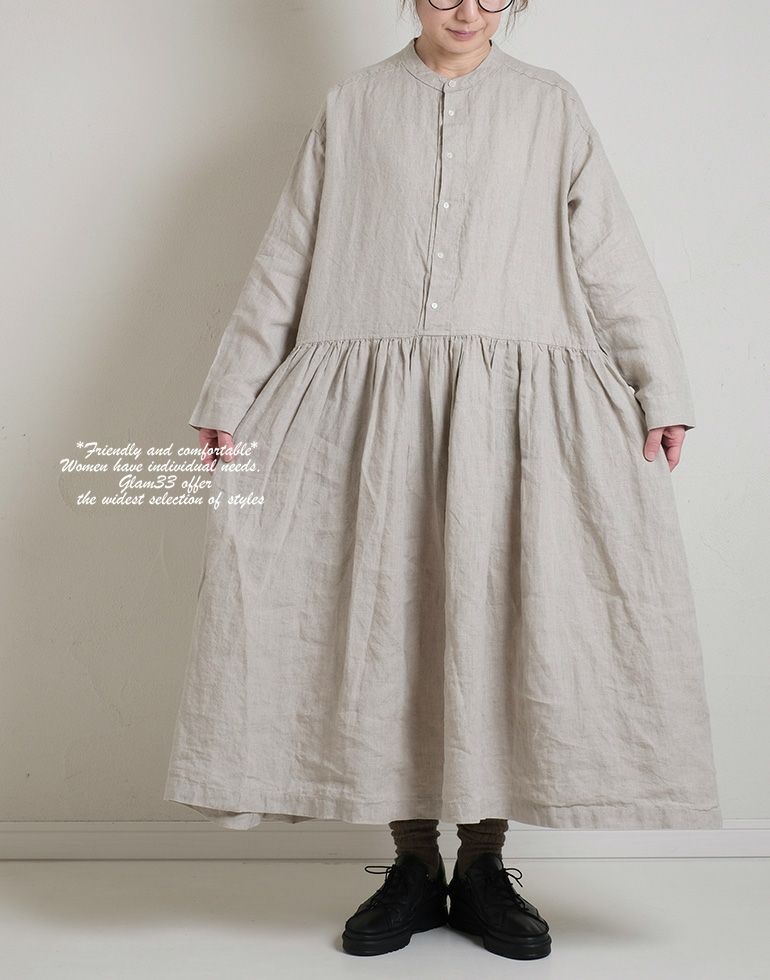 エスオー エスオー服 麻ワンピース