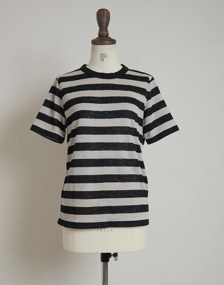 【新品】maomade マオメイド ベルギーリネンワイドTシャツボーダー 楽天市場】○mao made 【マオメイド】 ベルギーリネンボーダー
