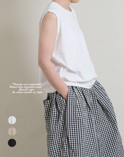 heavenly　ヘブンリー     　オーガニックコットンノースリーブプルオーバー　  2425154