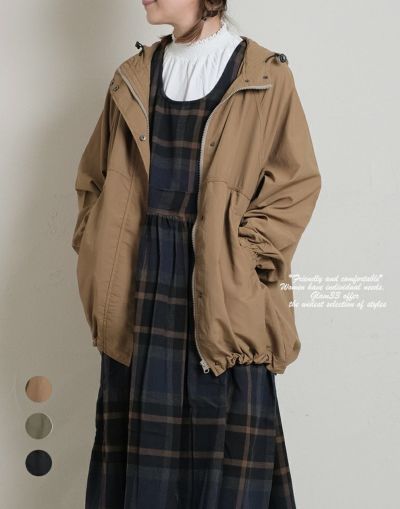 撥水加工タスランナイロンマウンテンパーカー　3109