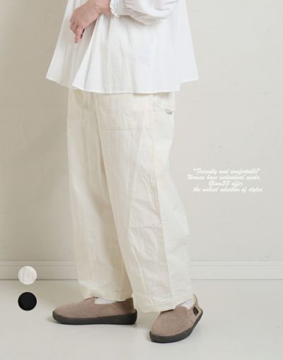 sloe  スロウ 　コットンリネンサーカスペインターパンツ　　4802541