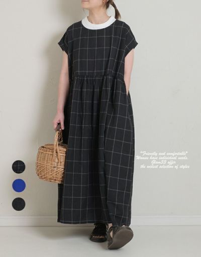 08Mab 　ゼロハチマブ　  ウエスト切替ドロップショルダーワンピース　　　1121