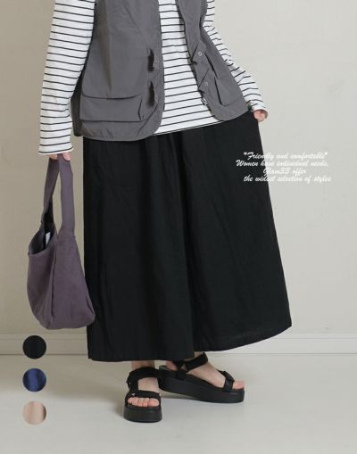 cuore store 　クオーレストアー　　　コットンリネンガウチョパンツ　　5527025