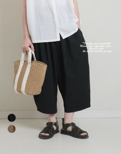 AFFINITE&BELL アフィニテアンドベル　　コットンタックボールパンツ　　　　0112229