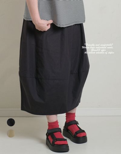 コットンリネンコクーンスカート　　504A