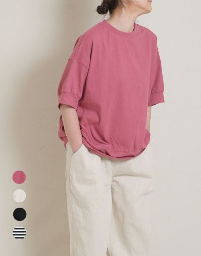 sloe スロウ　天竺ワイド5分袖Tシャツ　　　4202061