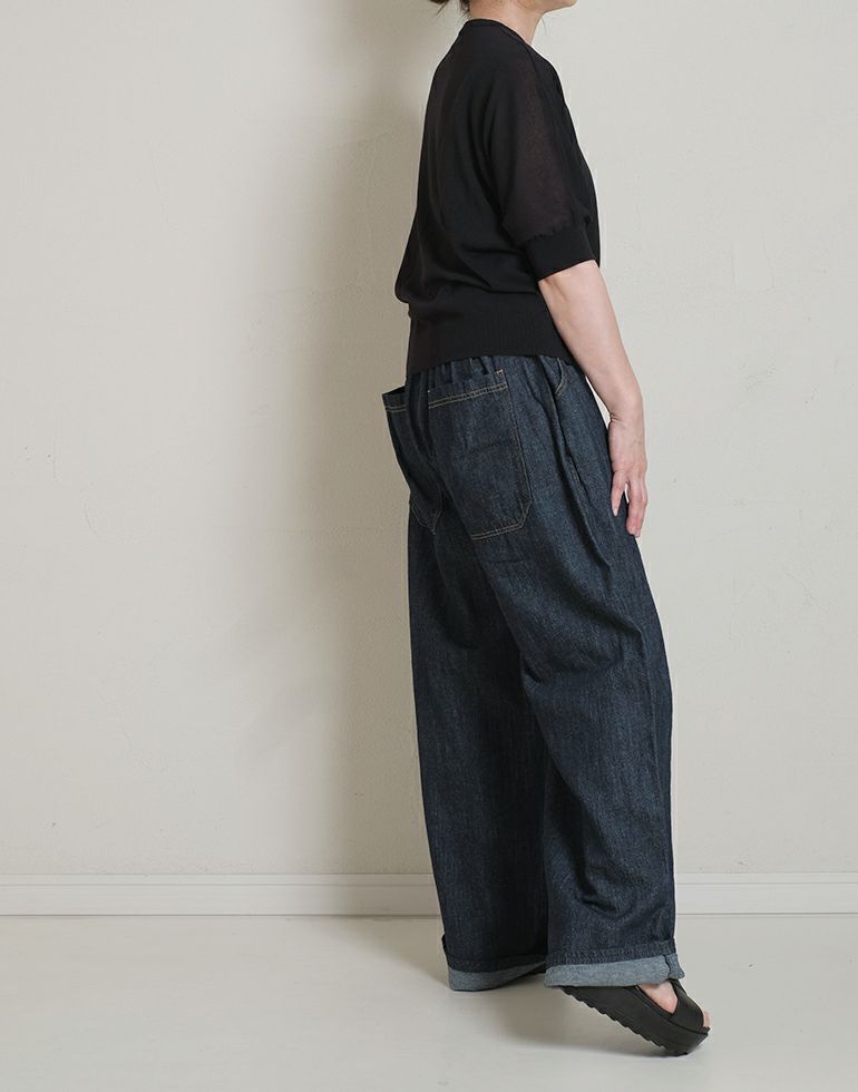 藍色さま　イスタイーレ　デニムパンツ　ナチュラン 藍色さま イスタイーレ デニムパンツ ナチュラン ista-ireの