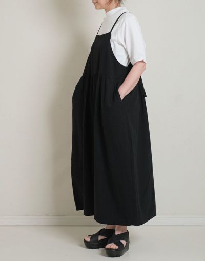 SUN VALLEY サンバレー　　　レーヨンリネンサロペットパンツ　　4063258