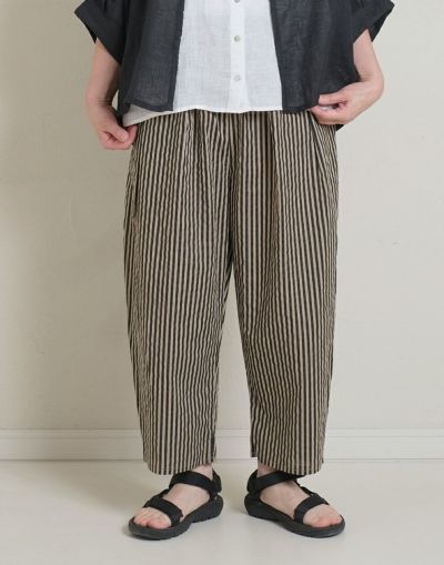CUORE STORE クオーレストア ストライプコクーンパンツ 5542005