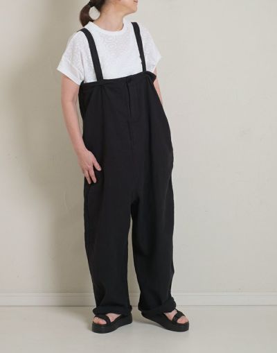 CUORE STORE  クオーレストア 　　　リネンコットン2Wayサロペットパンツ　 5547013