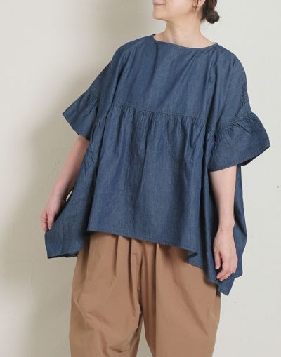 Sorte cuff 　ソルテカフ　  デニムワイドプルオーバー  524hf02