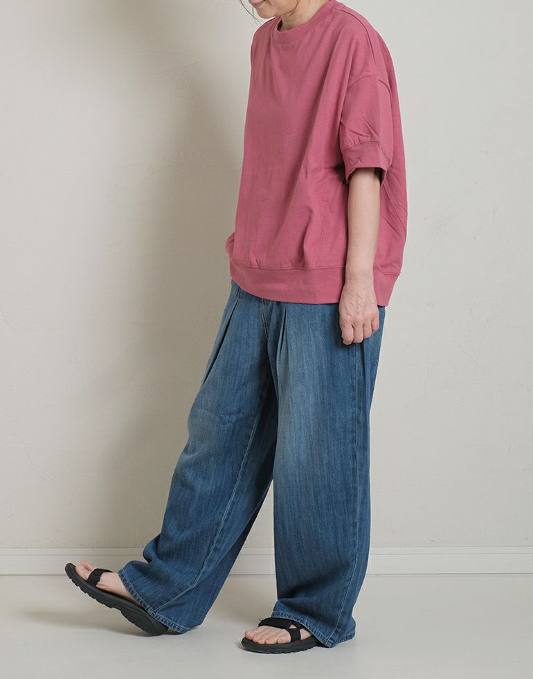【Y.Y】sr1 ブライトスキンとデニムパンツ 予約販売】ワイドストレートデニムパンツ SからXL | KISHIKA