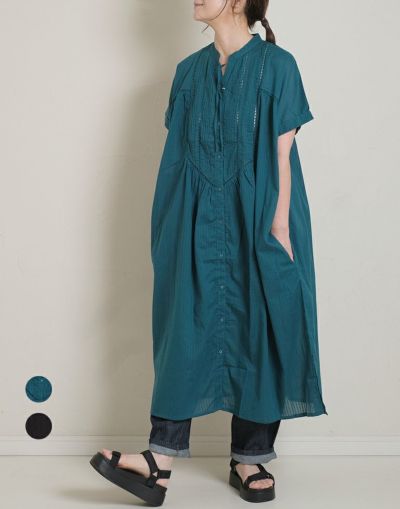 ストライプドビーはしごレースワンピース 259111