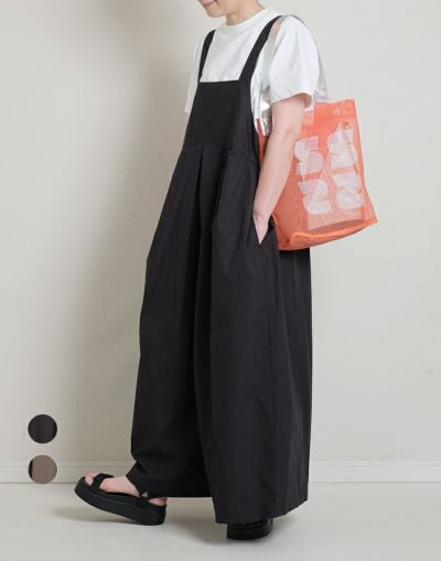 blue willow ブルーウィロー コットンサロペットパンツ 01EFP14416