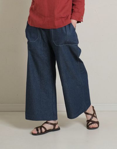 デニムワイドパンツ 585