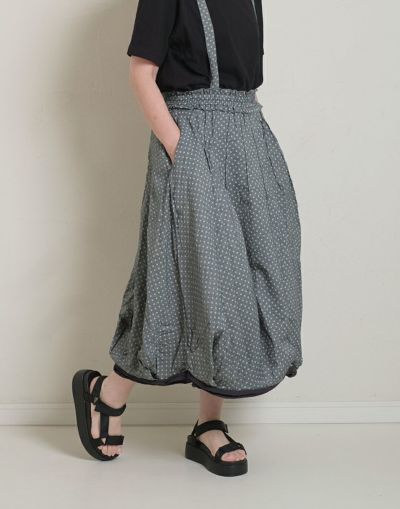 2Wayバルーンドットサロペットスカート　　　3103031